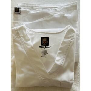 Medical Scrubs Poly Cotton Blend Men's 2 Piece Shirt & Pants Medium NWOT